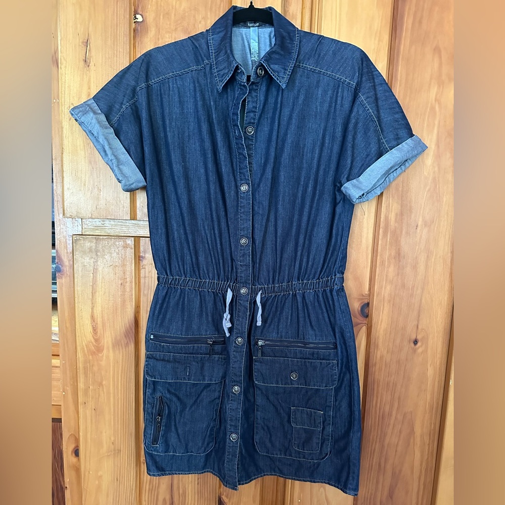 Kenzie denim jumper dress, medium